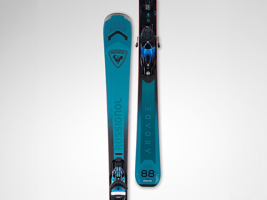 Skis all-mountain Rossignol Arcade conçus pour une glisse polyvalente, un carving précis et différentes conditions de neige