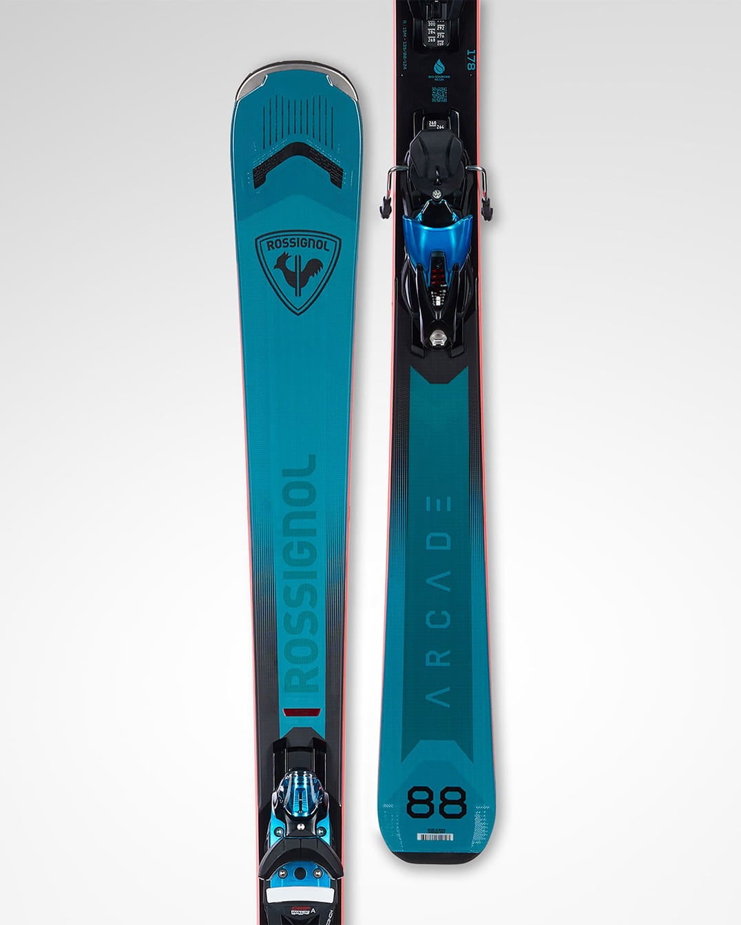 Skis all-mountain Rossignol Arcade conçus pour une glisse polyvalente, un carving précis et différentes conditions de neige