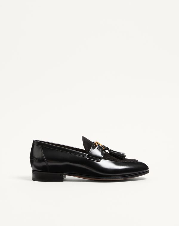 Vaniteux Calfskin and Split Leather Loafer