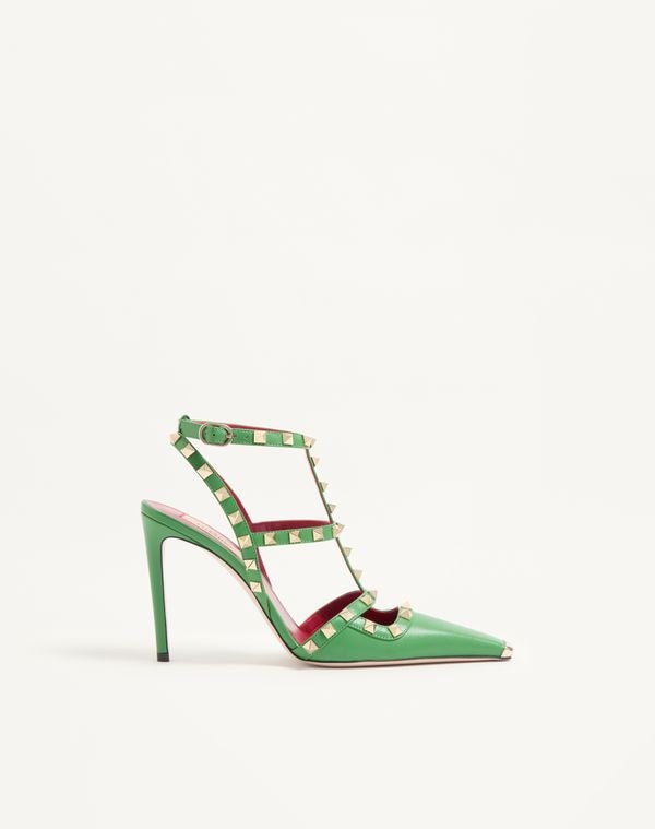 Rockstud Kidskin Pumps 100mm