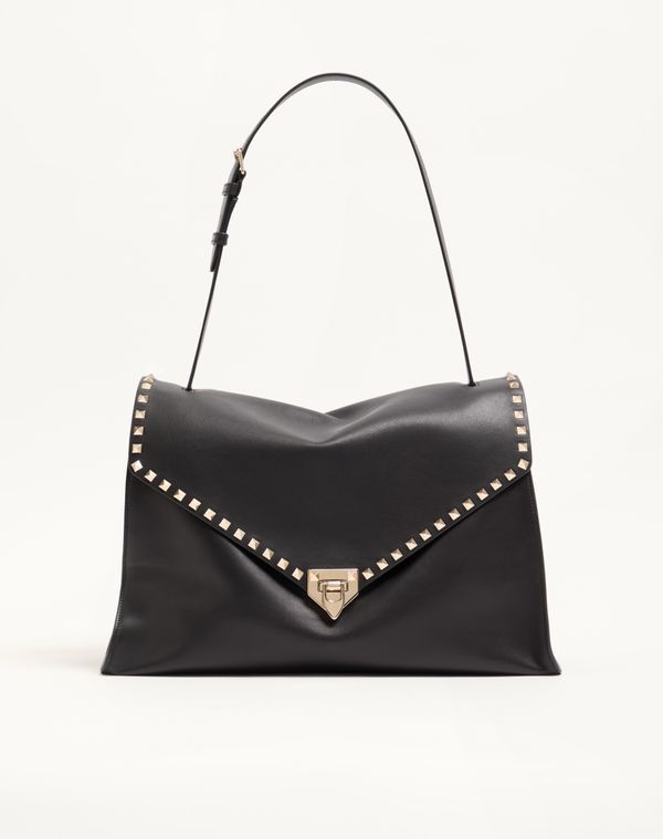 Valentino Garavani Rockstud Maxxing Large Shoulder Bag in Smooth Calfskin