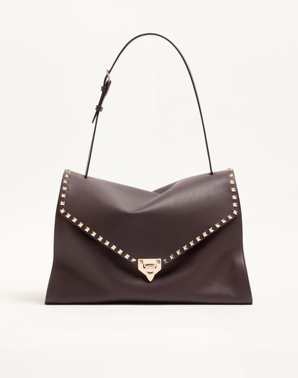 Valentino Garavani Rockstud Maxxing Large Shoulder Bag in Smooth Calfskin